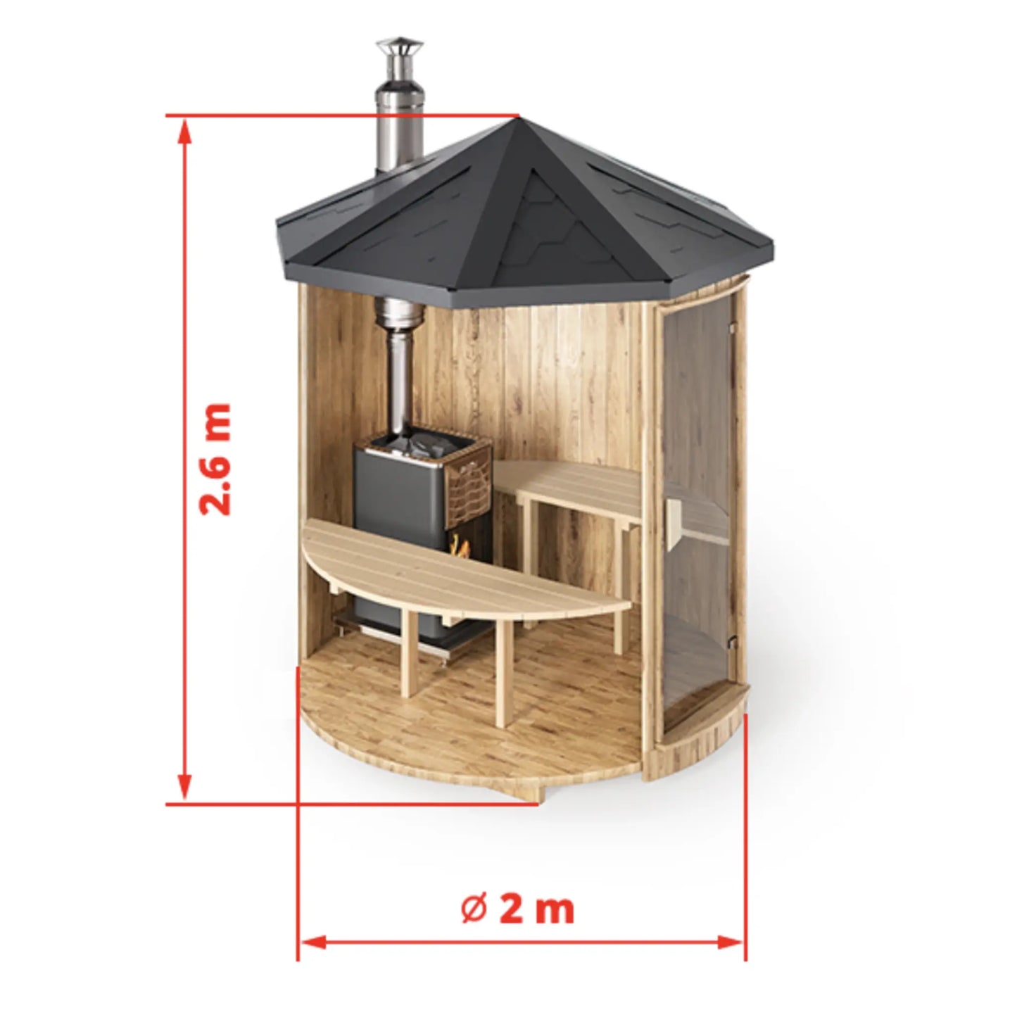 Öfug tunna 2-3 manna