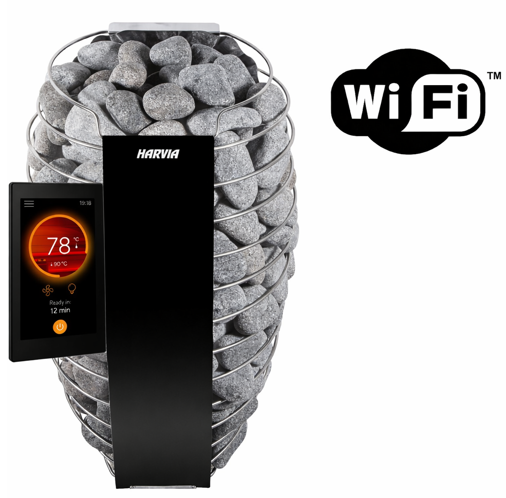 Harvia Spirit 6kw Wifi með snertiskjá