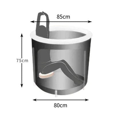 Uppblásinn kaldur pottur